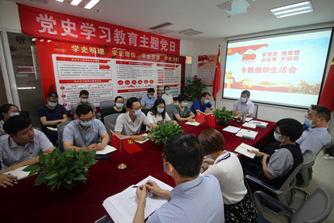 黨總支召開“學黨史、悟思想、辦實事、開新局” 專題組織生活會